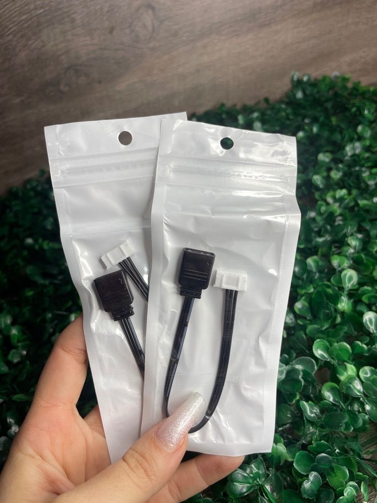 Kit 2 cabos adaptador conversor 6 pinos p/3 pinos argb 5v