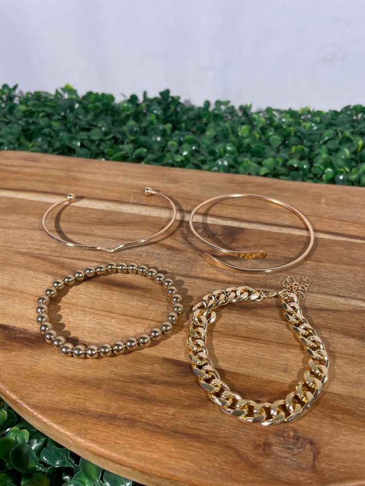 4 pulseiras fashion
